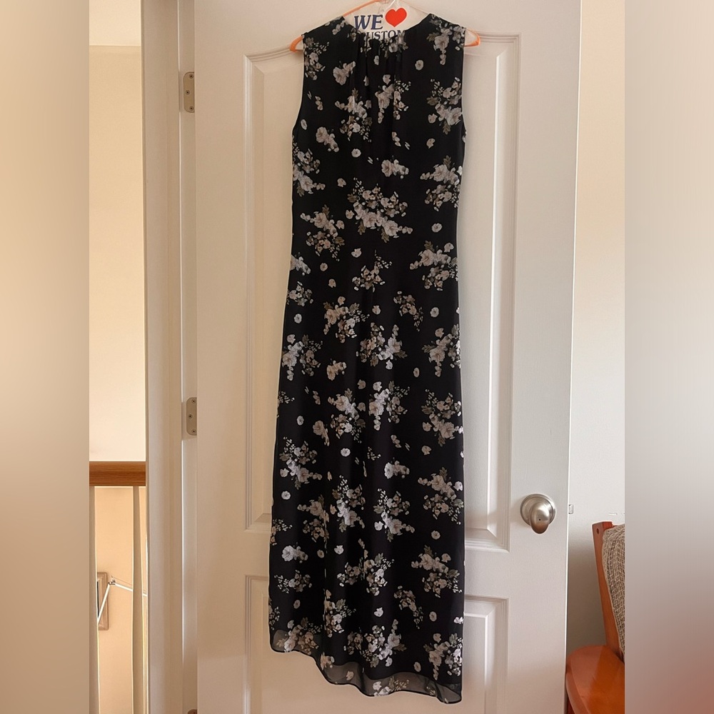 Vince Floral Black Maxi Dress
